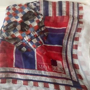 Alexander McQueen Chiffon skull Scarf